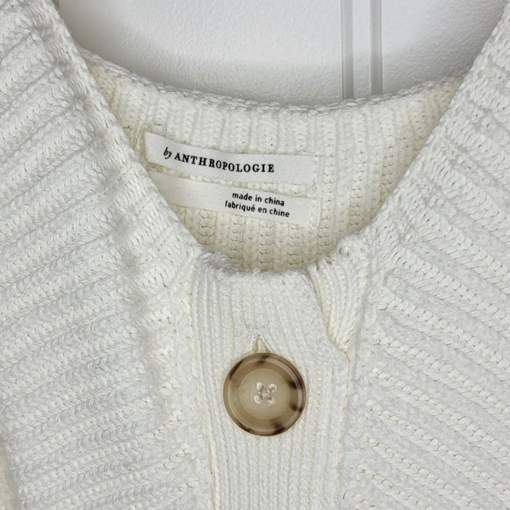 Anthropologie Off the Shoulder, Sleeveless Top, Women's XL, White NWT - Picture 2 of 4